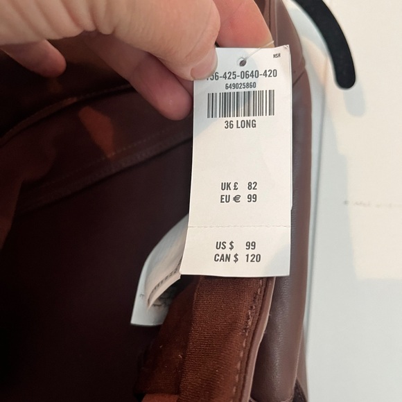 Abercrombie & Fitch fake leather pants brand new - Picture 2 of 3